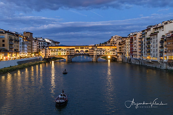 Arno River and Ponte Vecchio