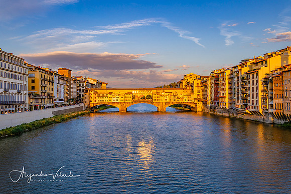 Arno River and Ponte Vecchio