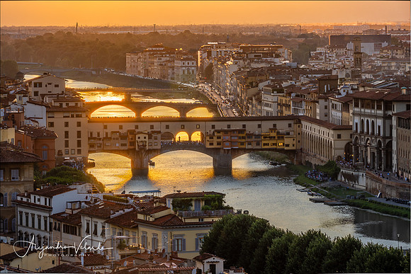 Arno River and Ponte Vecchio