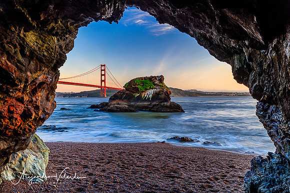 Golden Gate Bridge from Kirby Cove