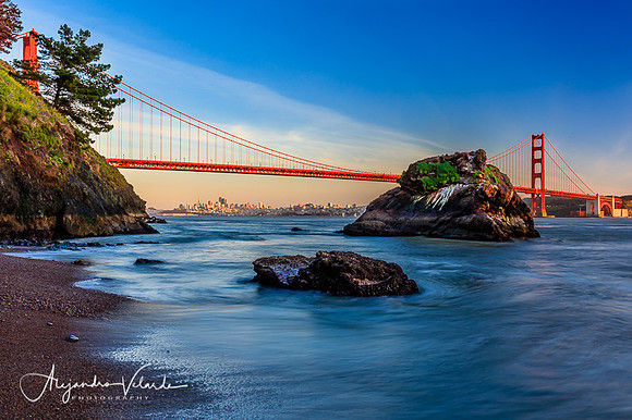 Golden Gate Bridge from Kirby Cove