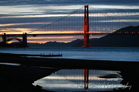 Golden Gate Bridge - Reflection