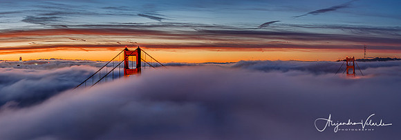 Golden Gate Bridge - Morning Fog