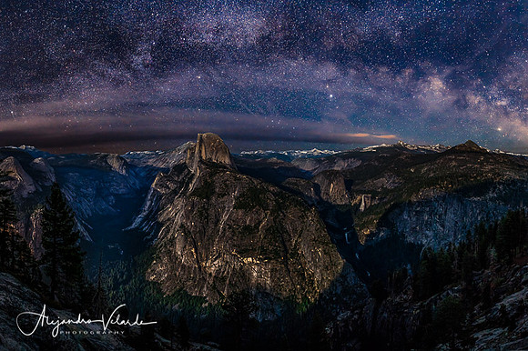 Glacier Point and the Milky Way