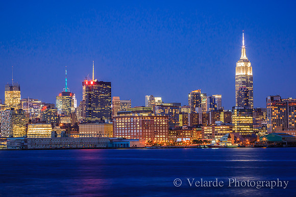 Empire State Building view from New Jersey